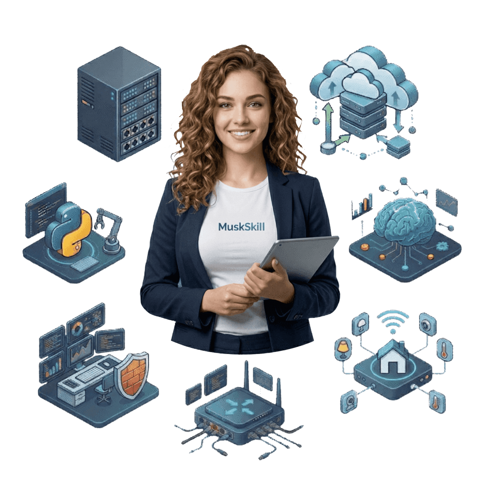 MuskSkill IT training students